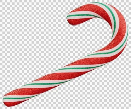 Sparkling candy cane illustration Stock Illustration