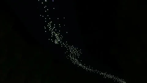Sparkling ceiling in the dark Stock Footage 97237522