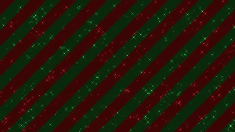 Sparkling Christmas  background with red and green stripes, twinkling particles. Stock Footage 339314297