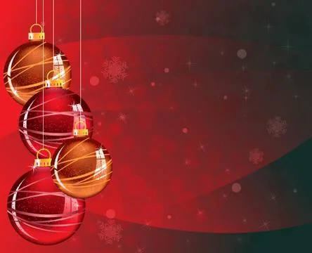 Sparkling christmas balls Stock Illustration