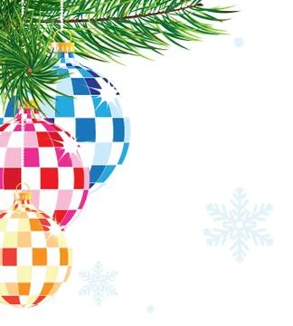 Sparkling christmas dekorations Stock Illustration
