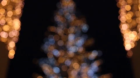 Sparkling Christmas Tree Stock Footage 45051193