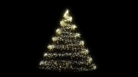 Sparkling Christmas Tree Illustration Stock Illustration