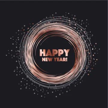 Sparkling circle vector illustration. new year abstract background for card,  스톡 일러스트