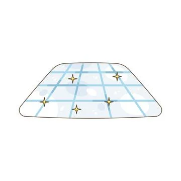 Sparkling clean floor Stock Illustration