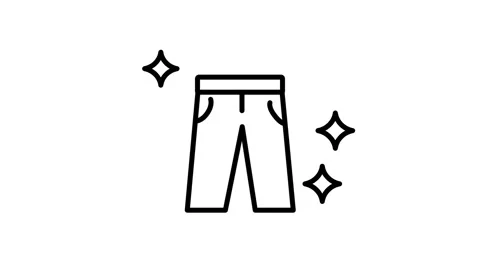 Sparkling Clean Pants Icon Stock Footage 335576291