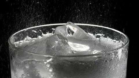 Sparkling cold soft drink, carbonated liquid and cool iced tonic in a glasses Stock Footage 219385504