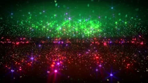 Sparkling Colorful Space Horizon Live Wallpaper Backdrops Illumination Loops Art Stock Footage