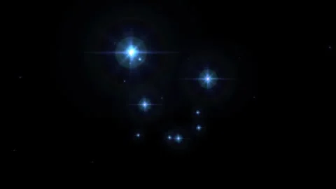 Sparkling Comets Blue Stars Motion Background Stock-Footage 276693531