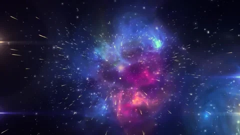 Sparkling Comets Galaxy Space Travel Motion Background Stock Footage 276693545
