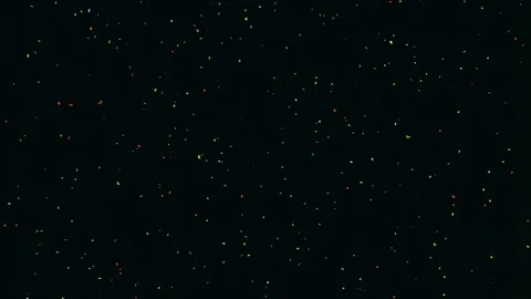 Sparkling cosmic dust animation over deep black backdrop for magic visuals Stock Footage 342207350