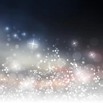 Sparkling Cover Design Template with Abstract Blurred Background Stock Illustration
