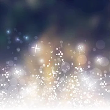 Sparkling Cover Design Template with Abstract Blurred Background Stock Illustration