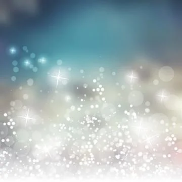 Sparkling Cover Design Template with Abstract Blurred Background Stock Illustration