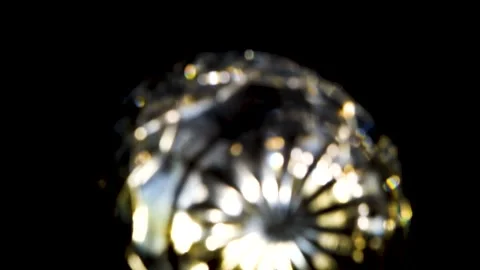 Sparkling Crystal Prism Light Leak Glow Movement with Black Background Stock Footage 239536299