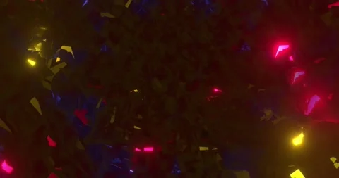 Sparkling in the dark multi-colored crystals Stock Footage 205546274