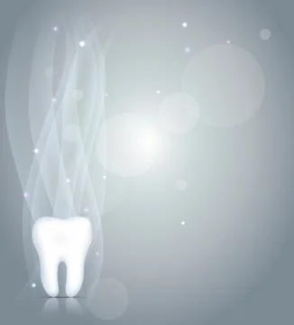 Sparkling dentistry background with tooth Stock Illustration