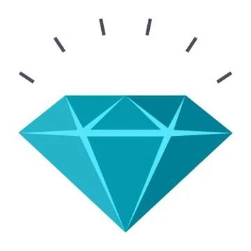 Sparkling Diamond Icon Stock Illustration