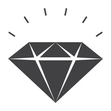 Sparkling Diamond Icon Stock Illustration