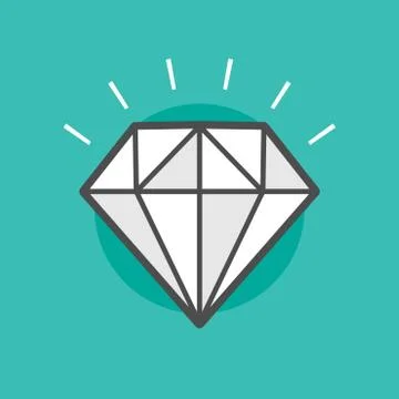 Sparkling diamond Stock Illustration