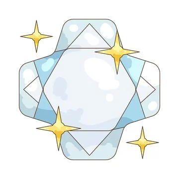 Sparkling diamond Stock Illustration