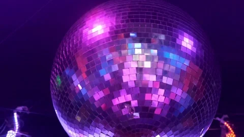 Sparkling disco ball. Concept of night party. disco ball with light reflect.. Stock Footage 265756725