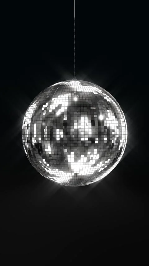 Sparkling disco ball. Concept of night party. disco ball in a nightclub Stock Footage 333903371
