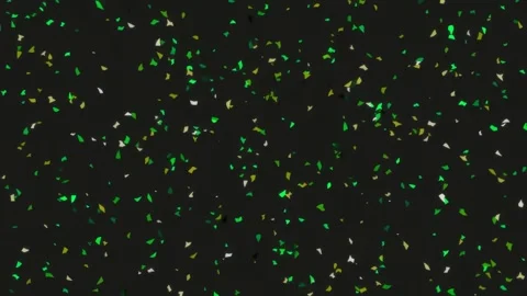 Sparkling emerald green dust flow on black background | Abstract energy motio Stock Footage 342207353