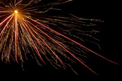 Sparkling firework close up 库存照片