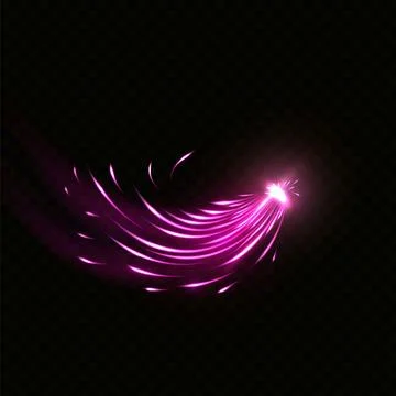 Sparkling firework explosion, firecracker glow, realistic vector pink Illustrazione stock