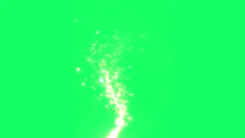 Sparkling Firework Light Trail Green Screen Light Animation Chroma Key Effect Stock Footage 323383862