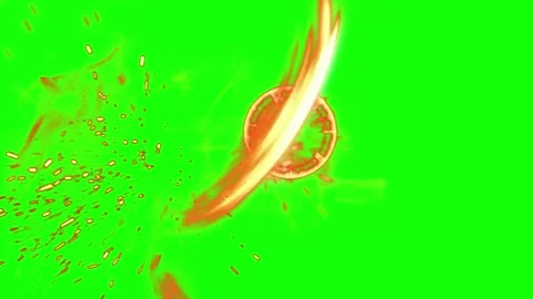 Sparkling fireworks display on green background Vídeo Stock 334353072