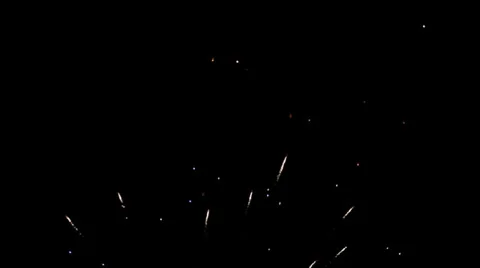 Sparkling Fireworks Stock Footage 26107842