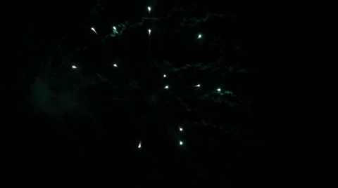 Sparkling Fireworks Stock Footage 26108382