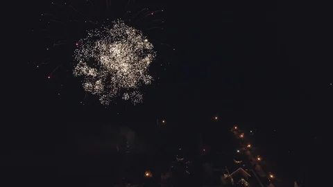 Sparkling fireworks Stock Footage 101571027