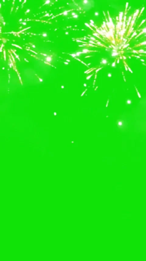 Sparkling Fireworks Green Screen Overlay Video Effect 4K Stock-Footage 304512062