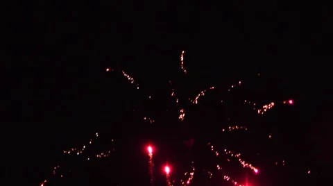 Sparkling fireworks in the sky Video stock 46090484