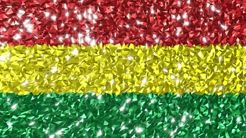 Sparkling Flag Bolivia 4K Stock Footage 291887828