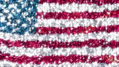Sparkling Flag EEUU 4K Stock Footage 289486015