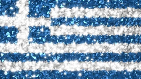 Sparkling Flag Greece 4K Stock Footage 289752917
