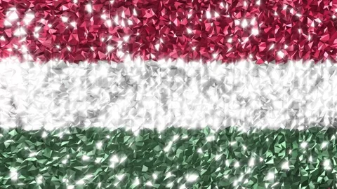 Sparkling Flag Hungary 4K Stock Footage 289752916