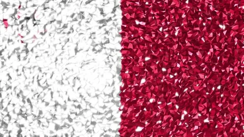 Sparkling Flag Malta 4K Stock Footage 291331687