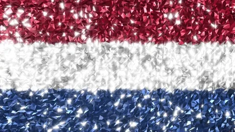 Sparkling Flag Netherlands 4K Stock Footage 289753170