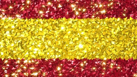 Sparkling Flag Spain 4K Stock Footage 289754168