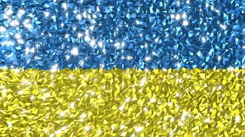 Sparkling Flag Ukraine 4K Stock Footage 291332880