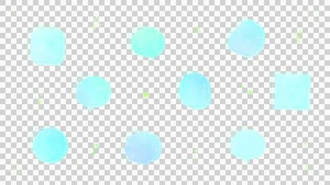 Sparkling galaxy pattern speech bubble set (transparent) Stock Illustration