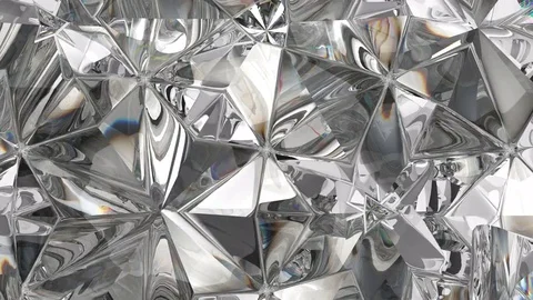 Sparkling gemstone macro rotating seamless loop. kaleidoscope Stock Footage