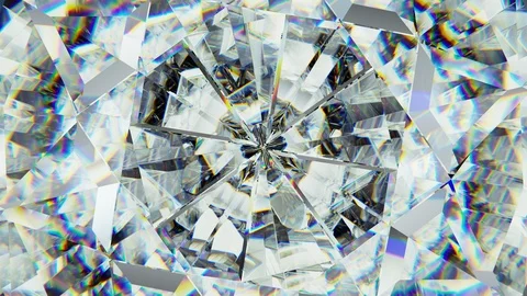 Sparkling gemstone macro rotating seamless loop. kaleidoscope Vidéo 94809641