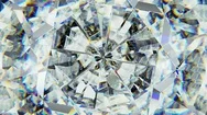Sparkling Gemstone Macro Rotating Seamless Loop. Kaleidoscope Stock Footage