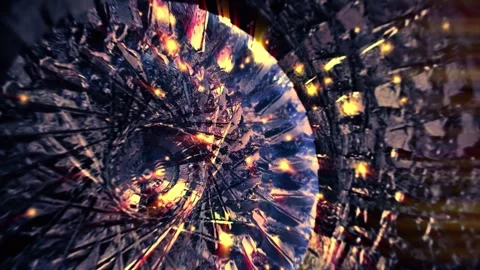 Sparkling  Geometric  Cavern Moving Background Stock Footage 276431873